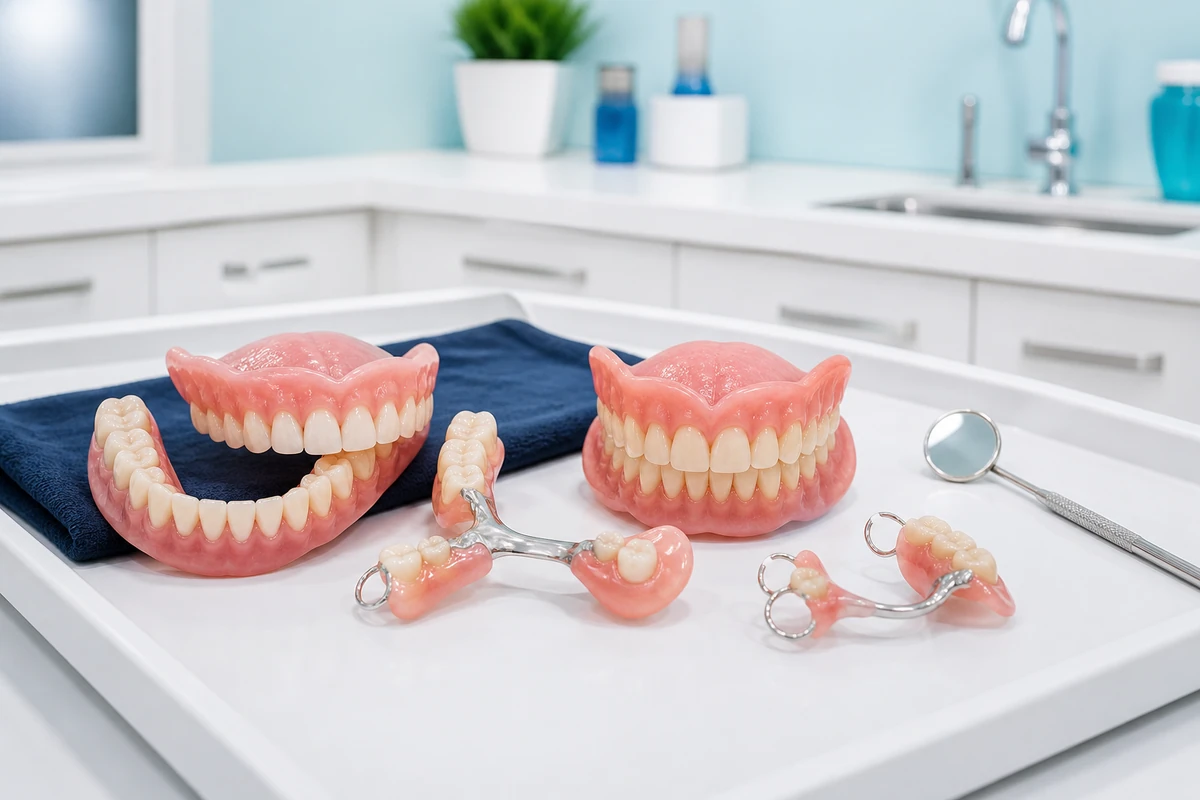 Removable and fixed dentures at Maa Shila Devi Dant Aspatal